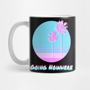 Pastel Glitchy Sunset Going Nowhere Vaporwave Sad Boy Gift Mug